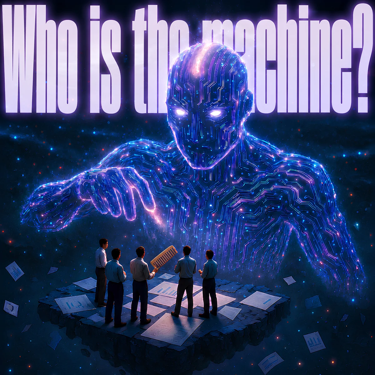 Who is the machine? — cover art